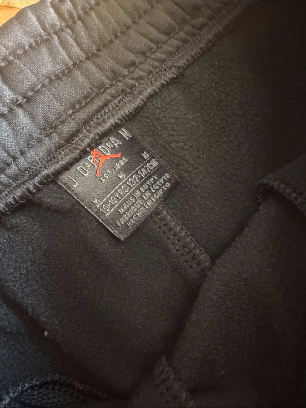 Nike Jordan Kids' Black Track Pants & Leggings Set with Orange & Pink Accents - Picture 10 of 11